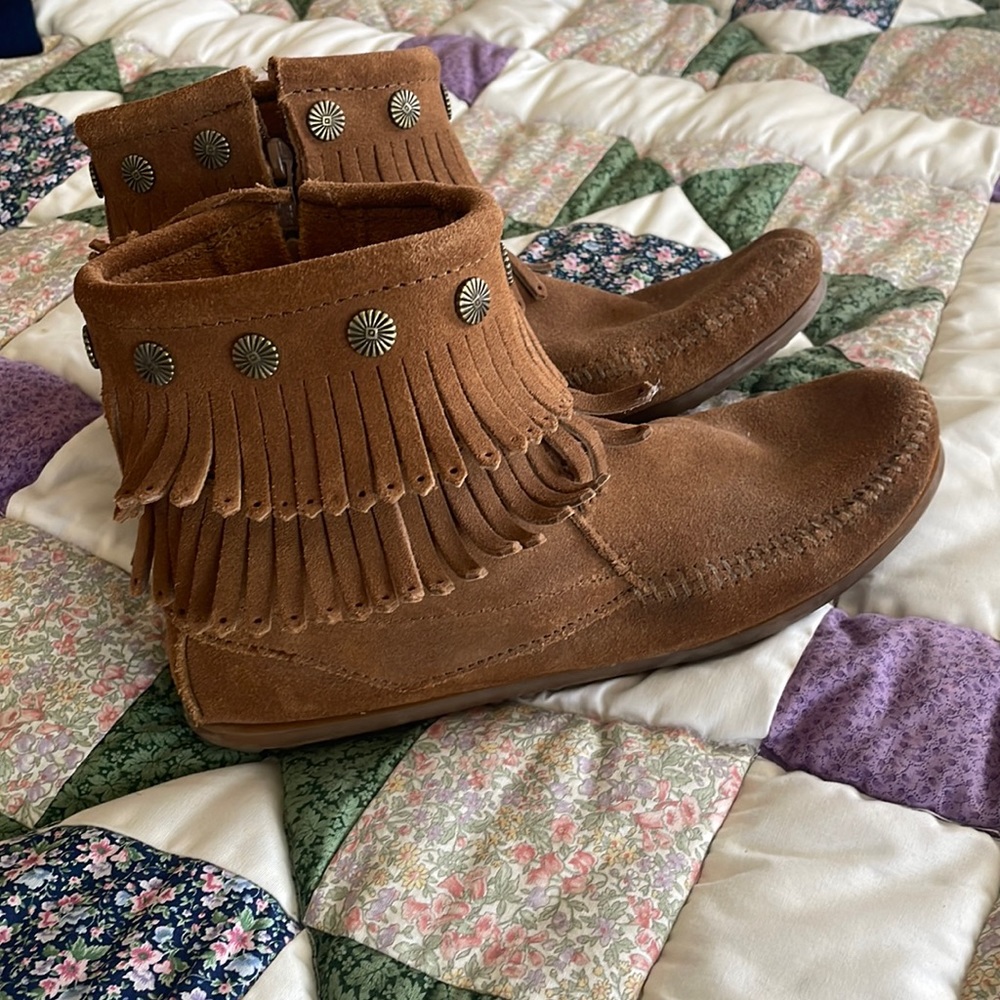 Minnetonka Fringe Booties